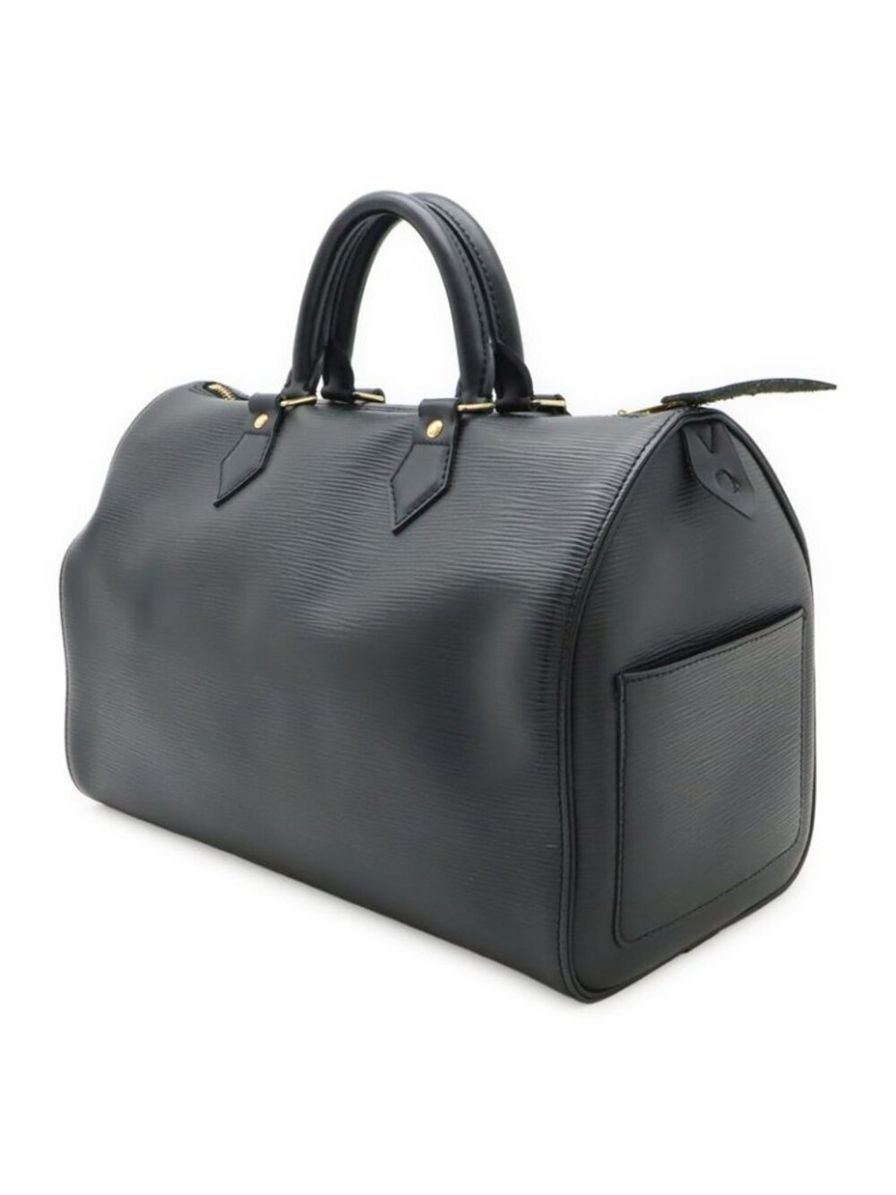 Louis Vuitton Epi Speedy 30 Handbag Mini Boston Bag Soft Leather Noir Black - Picture 2 of 9